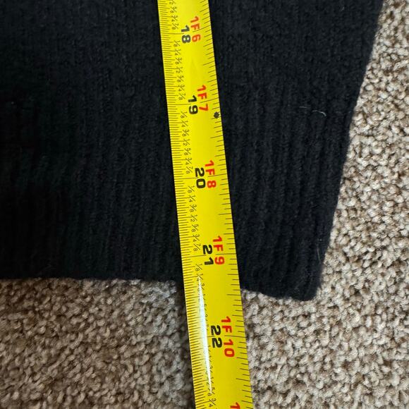 Madewell V-Neck Cozy Cotton Wool Wedge Sweater NWT Size Medium Puff Sleeve $78 - Picture 6 of 11